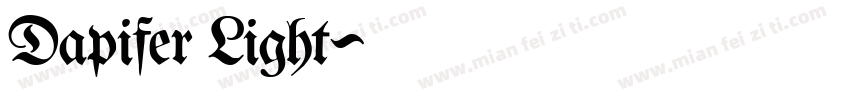 Dapifer Light字体转换